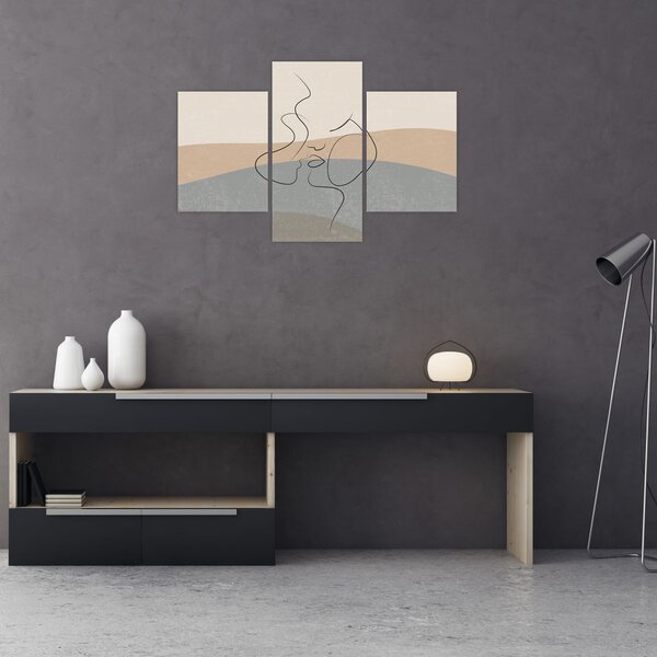 Slika - Crtani poljubac (90x60 cm)