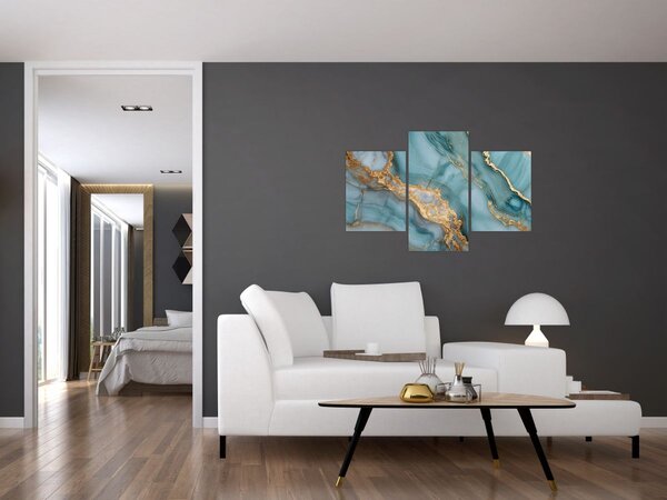 Slika - Tirkizni mramor (90x60 cm)