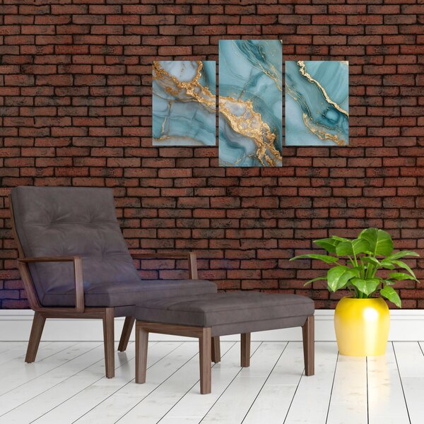 Slika - Tirkizni mramor (90x60 cm)