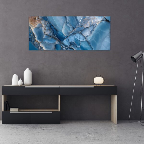 Slika - Plavi razvedeni mramor (120x50 cm)