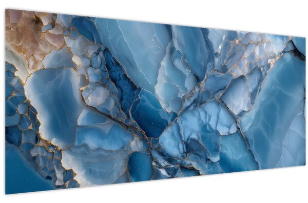 Slika - Plavi razvedeni mramor (120x50 cm)