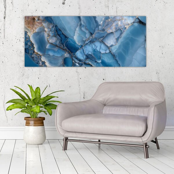 Slika - Plavi razvedeni mramor (120x50 cm)