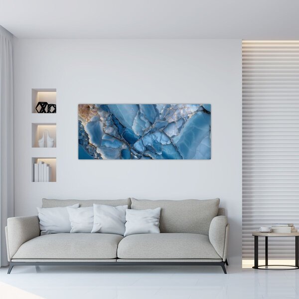 Slika - Plavi razvedeni mramor (120x50 cm)