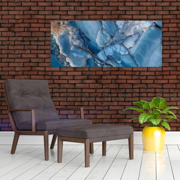 Slika - Plavi razvedeni mramor (120x50 cm)