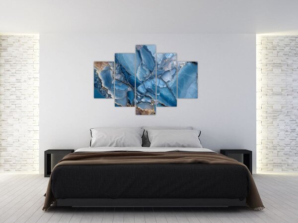 Slika - Plavi razvedeni mramor (150x105 cm)