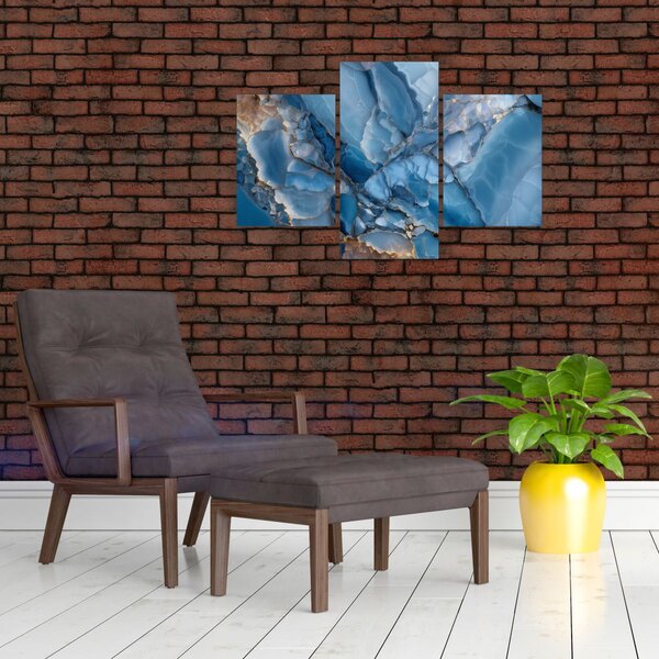 Slika - Plavi razvedeni mramor (90x60 cm)