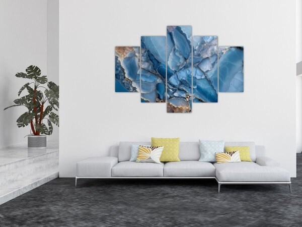 Slika - Plavi razvedeni mramor (150x105 cm)