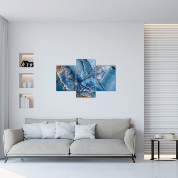 Slika - Plavi razvedeni mramor (90x60 cm)
