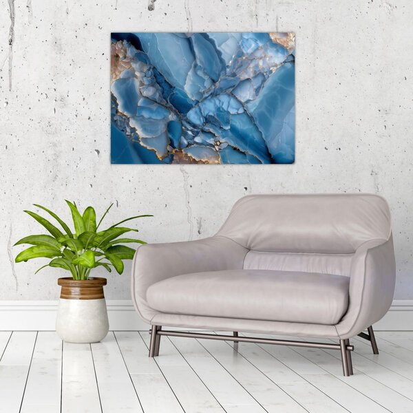Slika - Plavi razvedeni mramor (70x50 cm)
