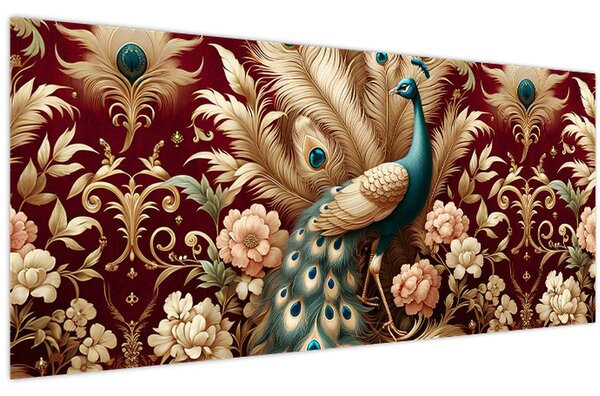 Slika – Elegantni paun (120x50 cm)