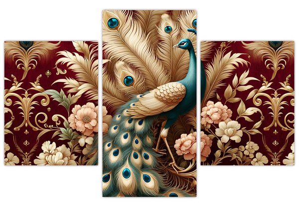 Slika – Elegantni paun (90x60 cm)