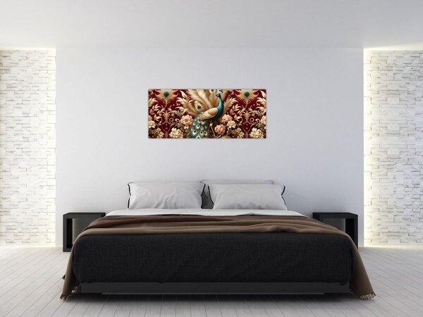 Slika – Elegantni paun (120x50 cm)