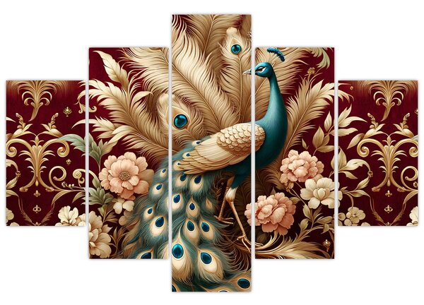 Slika – Elegantni paun (150x105 cm)