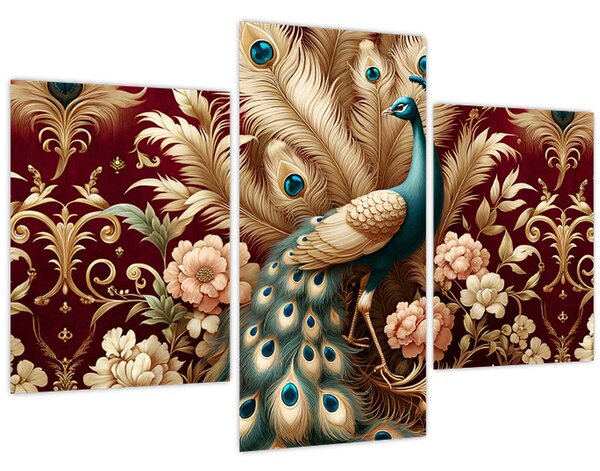 Slika – Elegantni paun (90x60 cm)