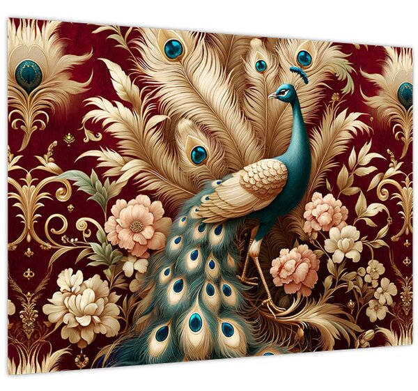Slika – Elegantni paun (70x50 cm)