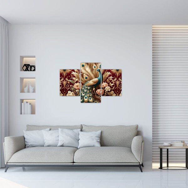 Slika – Elegantni paun (90x60 cm)