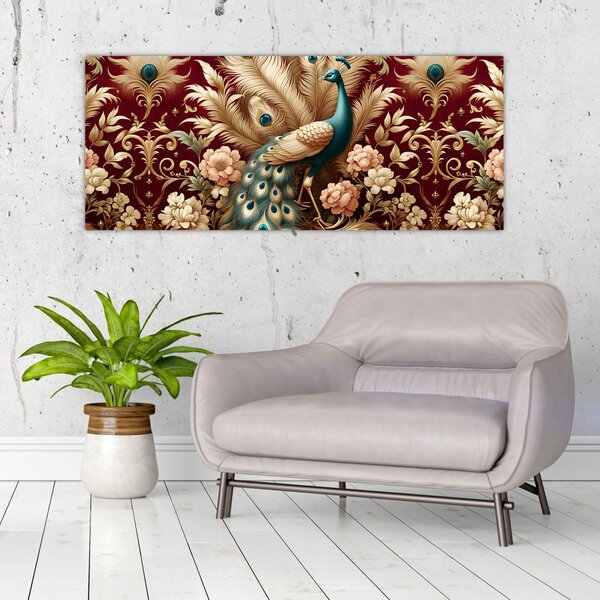 Slika – Elegantni paun (120x50 cm)
