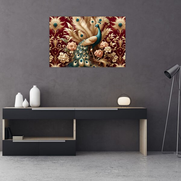 Slika – Elegantni paun (90x60 cm)