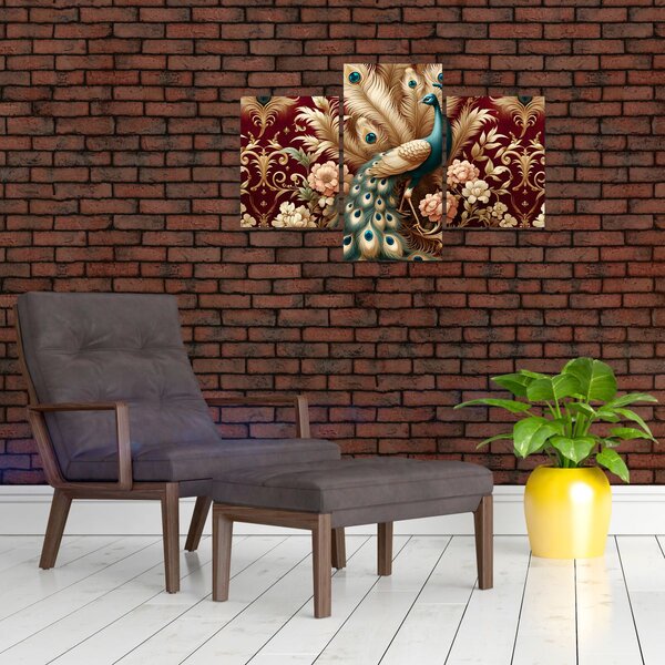Slika – Elegantni paun (90x60 cm)