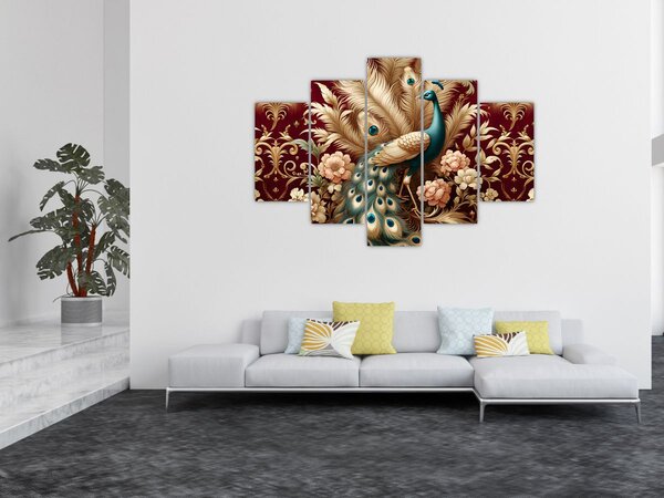 Slika – Elegantni paun (150x105 cm)