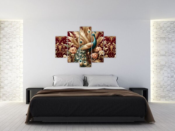 Slika – Elegantni paun (150x105 cm)