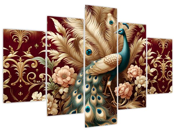 Slika – Elegantni paun (150x105 cm)