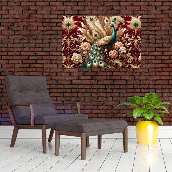 Slika – Elegantni paun (90x60 cm)