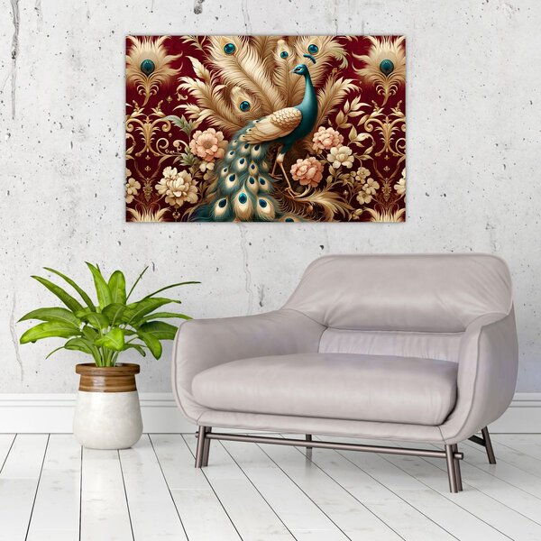 Slika – Elegantni paun (90x60 cm)