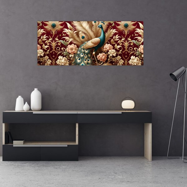 Slika – Elegantni paun (120x50 cm)
