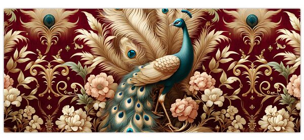 Slika – Elegantni paun (120x50 cm)