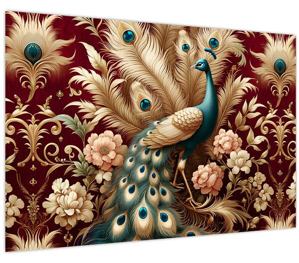 Slika – Elegantni paun (90x60 cm)