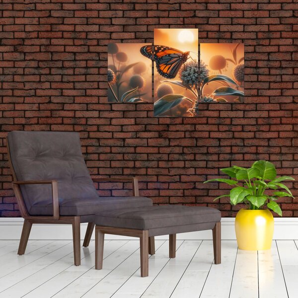 Slika – Leptir u zalazećem suncu (90x60 cm)