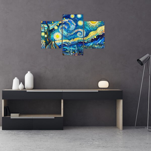 Slika – Mozaik zvjezdane noći (90x60 cm)