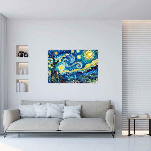 Slika – Mozaik zvjezdane noći (90x60 cm)