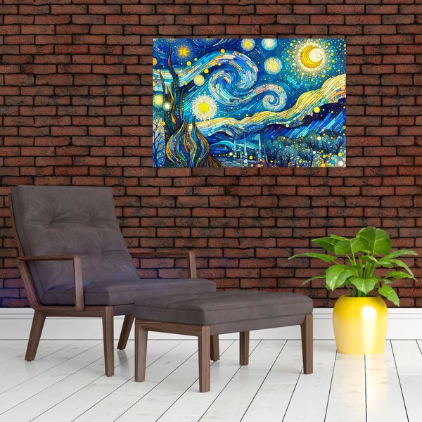 Slika – Mozaik zvjezdane noći (90x60 cm)