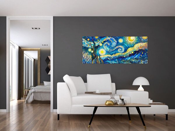 Slika – Mozaik zvjezdane noći (120x50 cm)