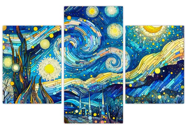 Slika – Mozaik zvjezdane noći (90x60 cm)
