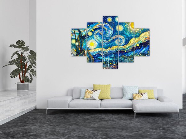 Slika – Mozaik zvjezdane noći (150x105 cm)