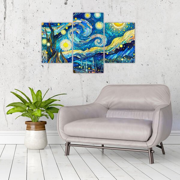 Slika – Mozaik zvjezdane noći (90x60 cm)