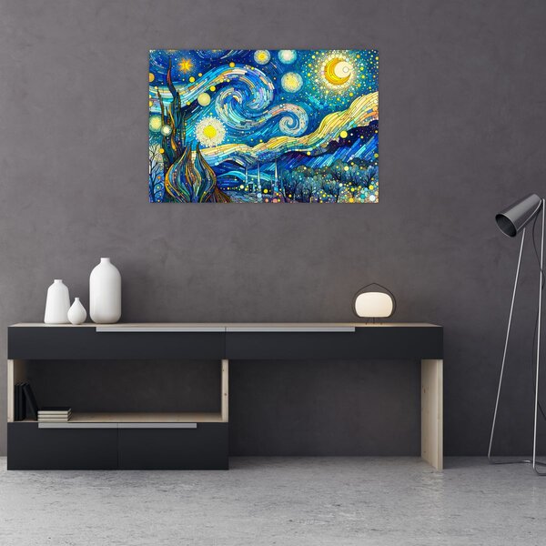 Slika – Mozaik zvjezdane noći (90x60 cm)