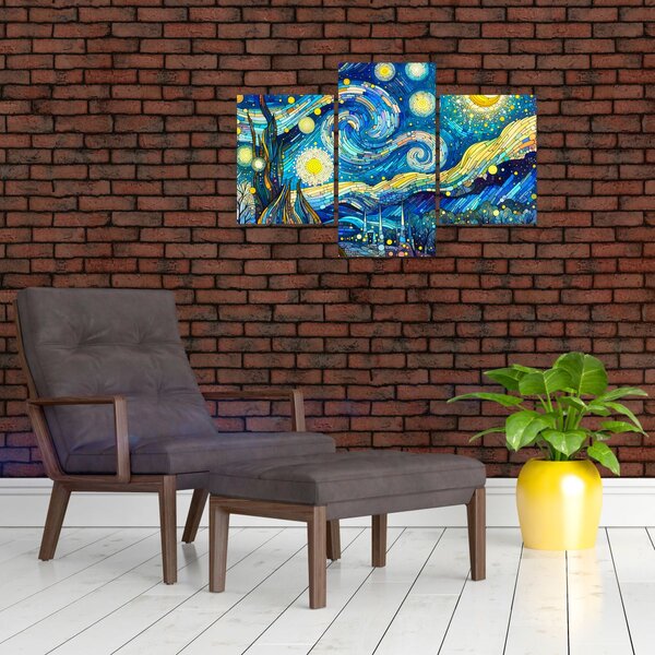 Slika – Mozaik zvjezdane noći (90x60 cm)
