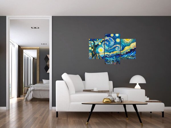 Slika – Mozaik zvjezdane noći (90x60 cm)