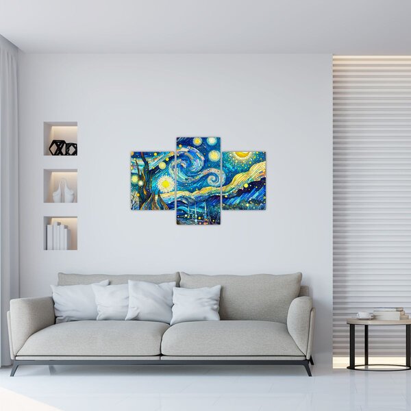 Slika – Mozaik zvjezdane noći (90x60 cm)
