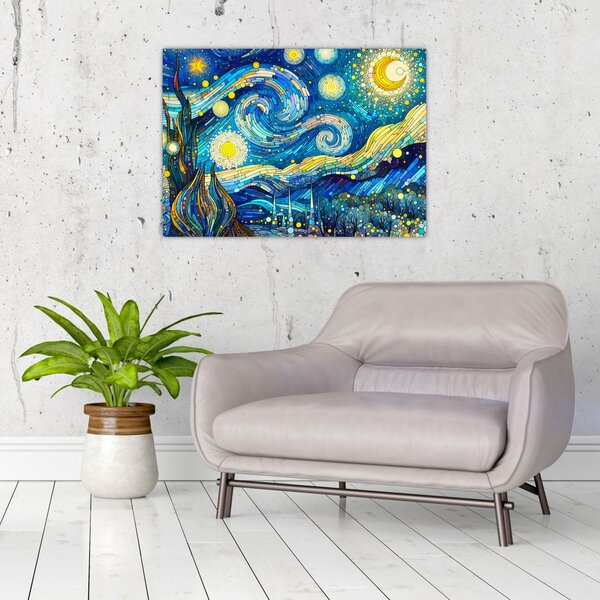 Slika – Mozaik zvjezdane noći (70x50 cm)