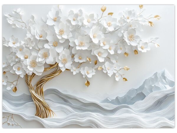 Slika – 3D elegantno drvo života (70x50 cm)