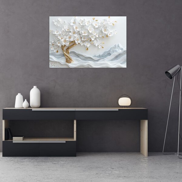 Slika – 3D elegantno drvo života (90x60 cm)
