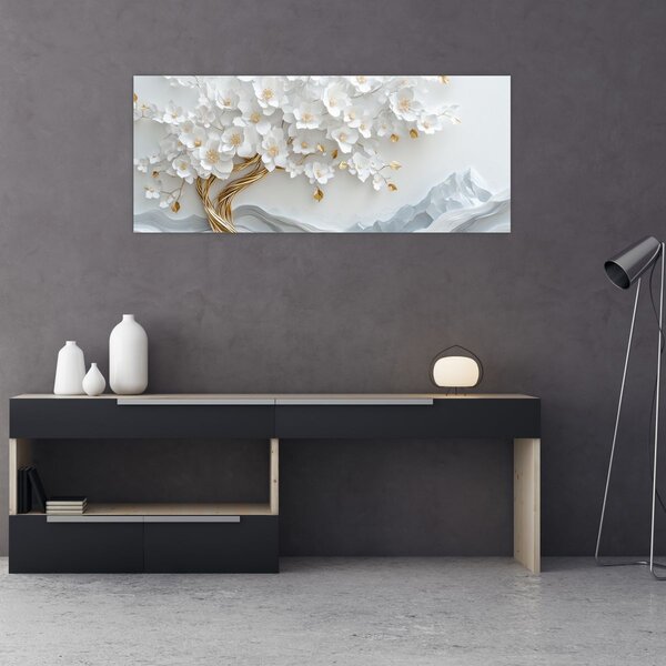 Slika – 3D elegantno drvo života (120x50 cm)