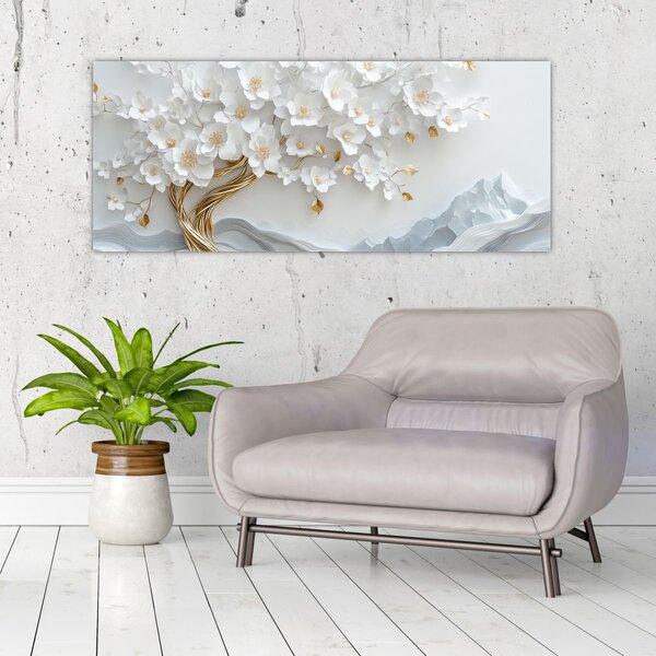 Slika – 3D elegantno drvo života (120x50 cm)