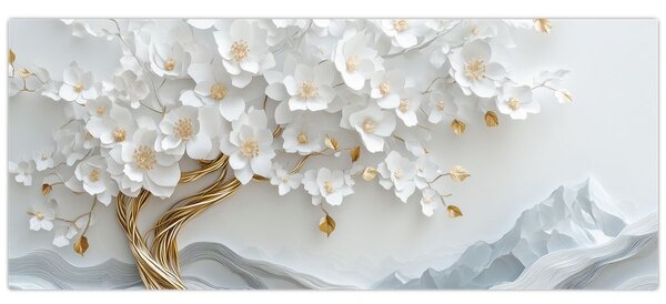 Slika – 3D elegantno drvo života (120x50 cm)