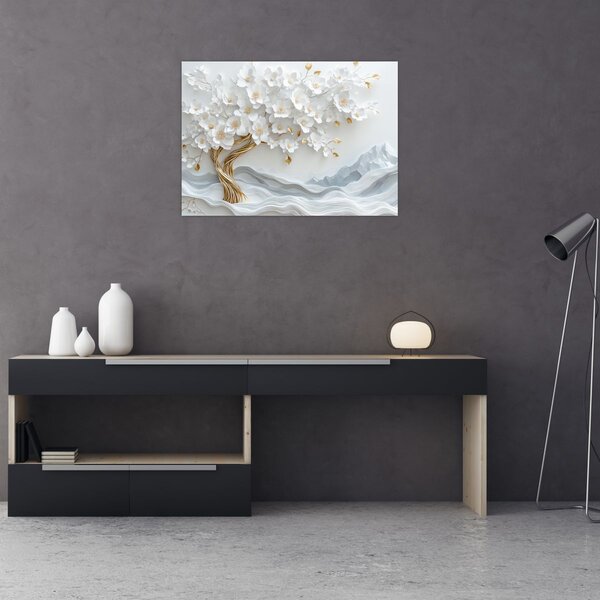 Slika – 3D elegantno drvo života (70x50 cm)
